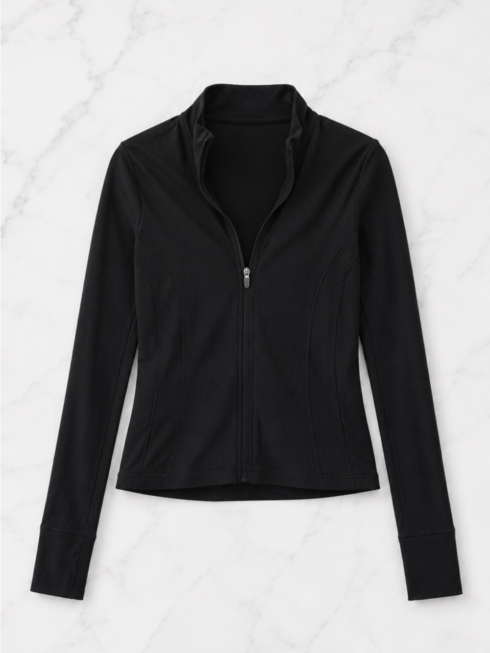 90 Degree By Reflex Black Zip-Up Jacket